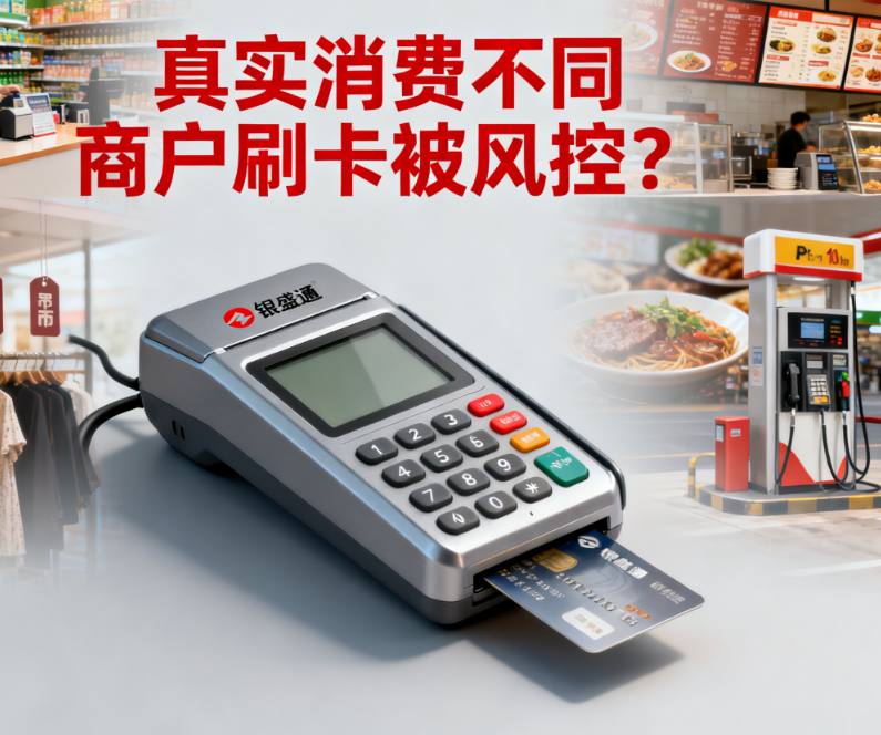 银盛通POS机：真实消费不同商户刷卡被风控？
