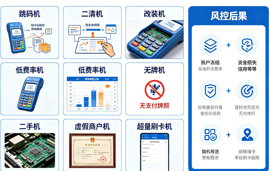 刷卡机避坑指南：这8种POS机千万别碰！90%的人因选错被风控！