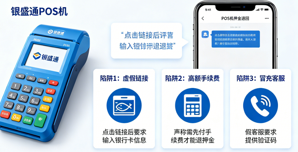 银盛通POS机：收到“POS机押金退回”短信背后隐藏的陷阱有哪些？
