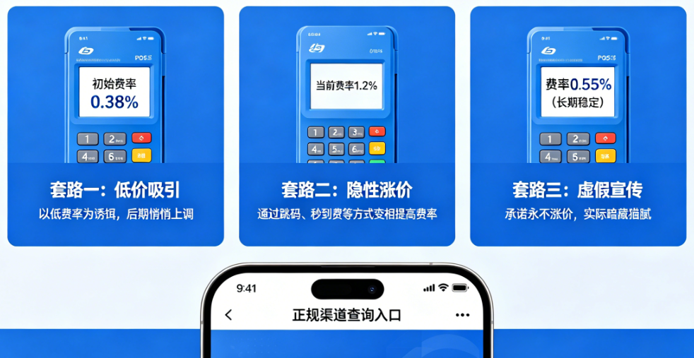 POS机费率越用越高？揭秘三大套路，教你找到稳定不涨价的办理渠道！