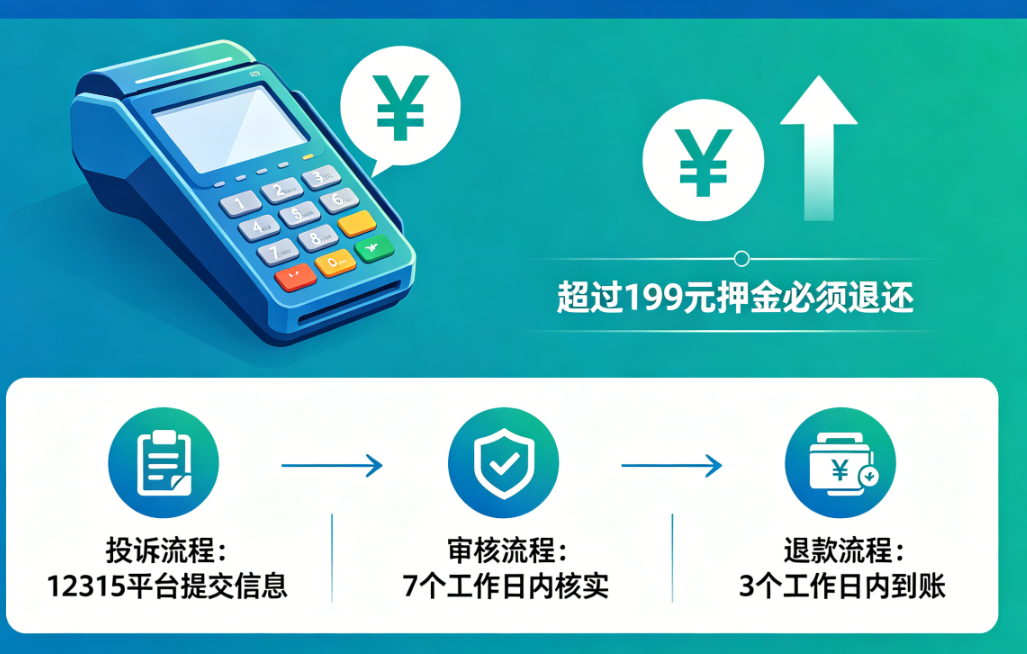 POS机押金新规2026：超过199元必须退！投诉渠道及退款流程全解析！