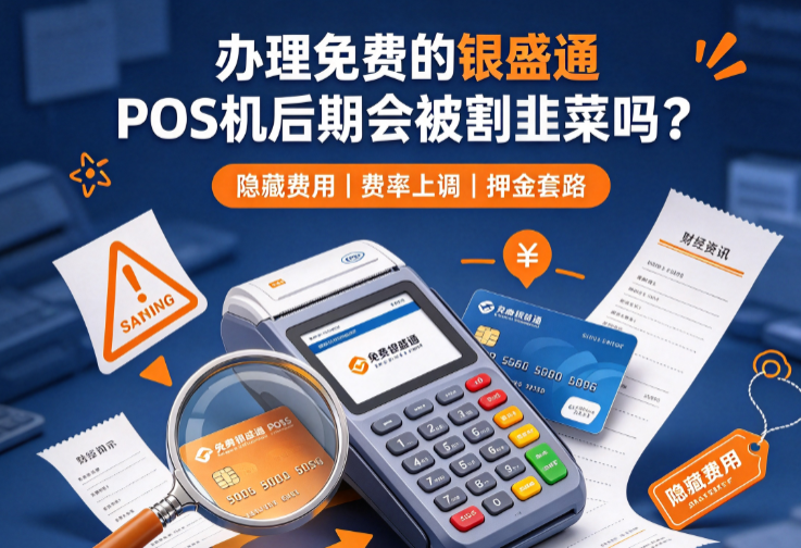 办理免费的银盛通POS机后期会被割韭菜吗？